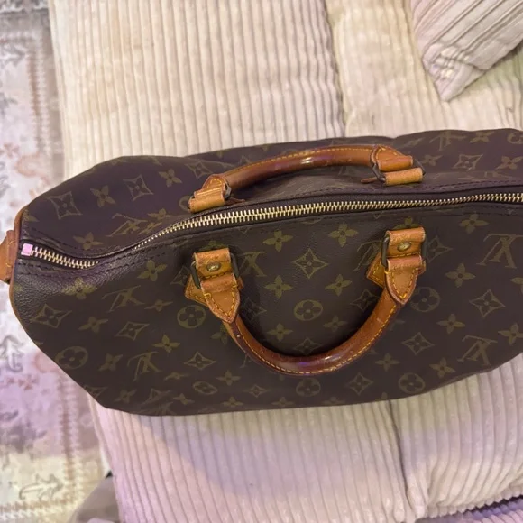 Louis Vuitton Dark Brown Monogram Satchel - Picture 5 of 8